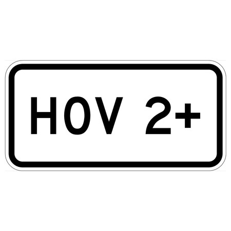 Sign Solutions Usa 12 in Height, 24 in Width, Aluminum, Horizontal Rectangle DUS08DWT2412R3-5cP